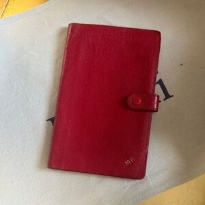 Red Leather Notebook Cover
